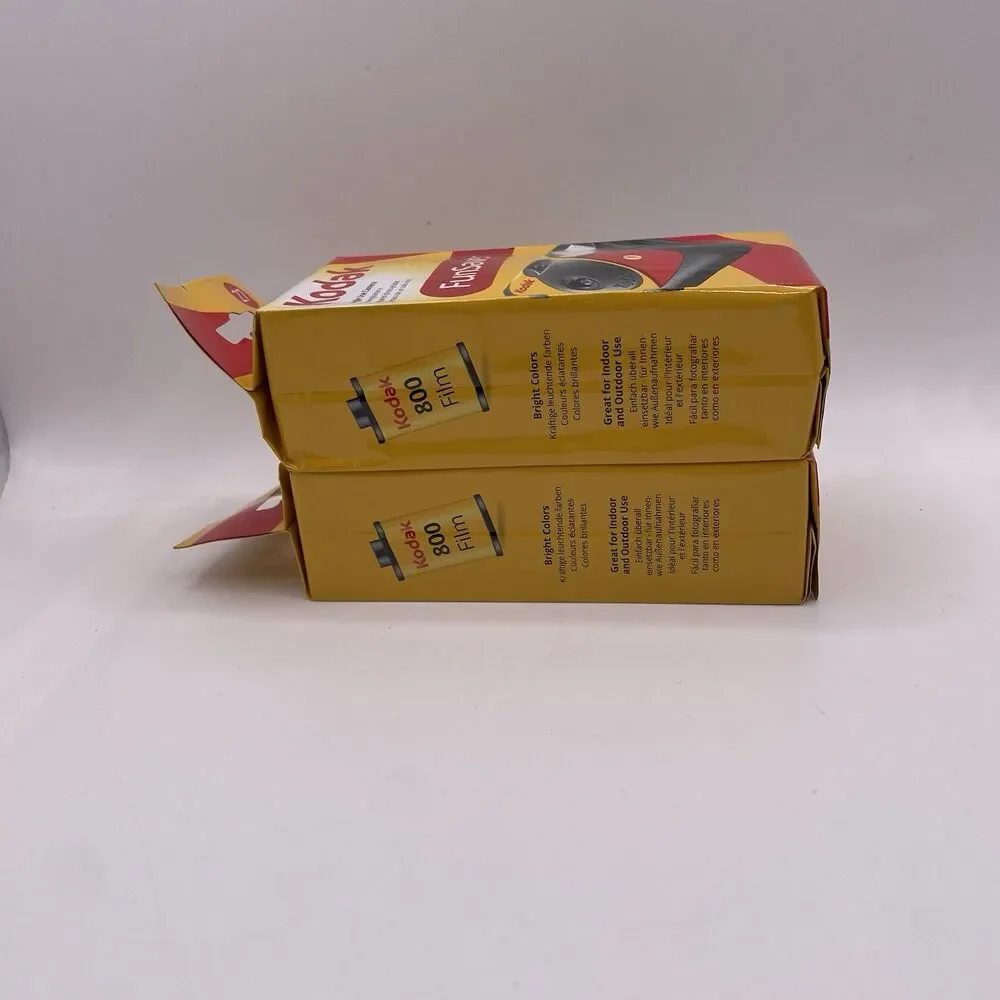 Kodak FunSaver 27 Single Use Camera Bundle Of Two Travel Manual Flash NEW